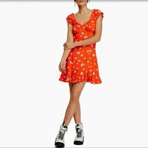 Free People Like A Lady Size XS Printed Mini Dress